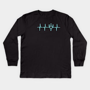 V8 Heartbeat Kids Long Sleeve T-Shirt